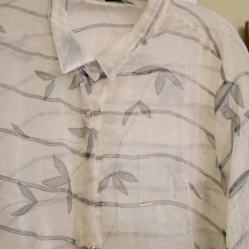 Vikki Vi sheer tunic blouse
